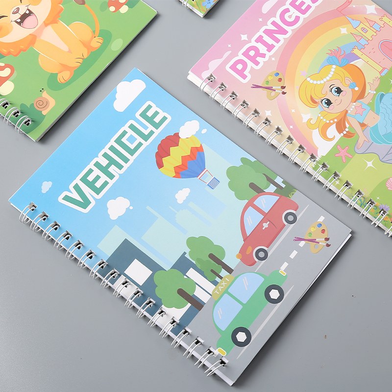 Watercolor Coloring Book Gift Set