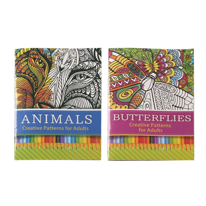 Libro da colorare per bambini in tecnica mista