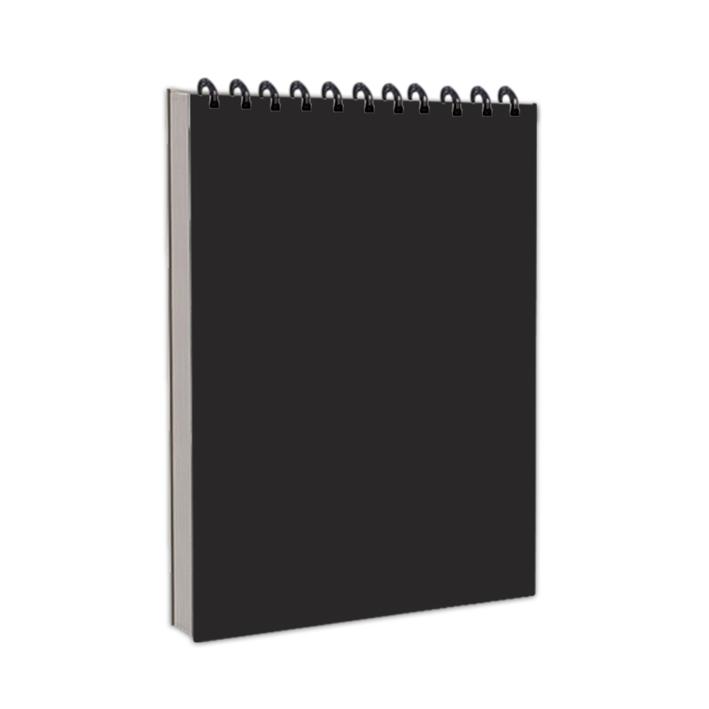 Quaderno per schizzi con copertina nera pura