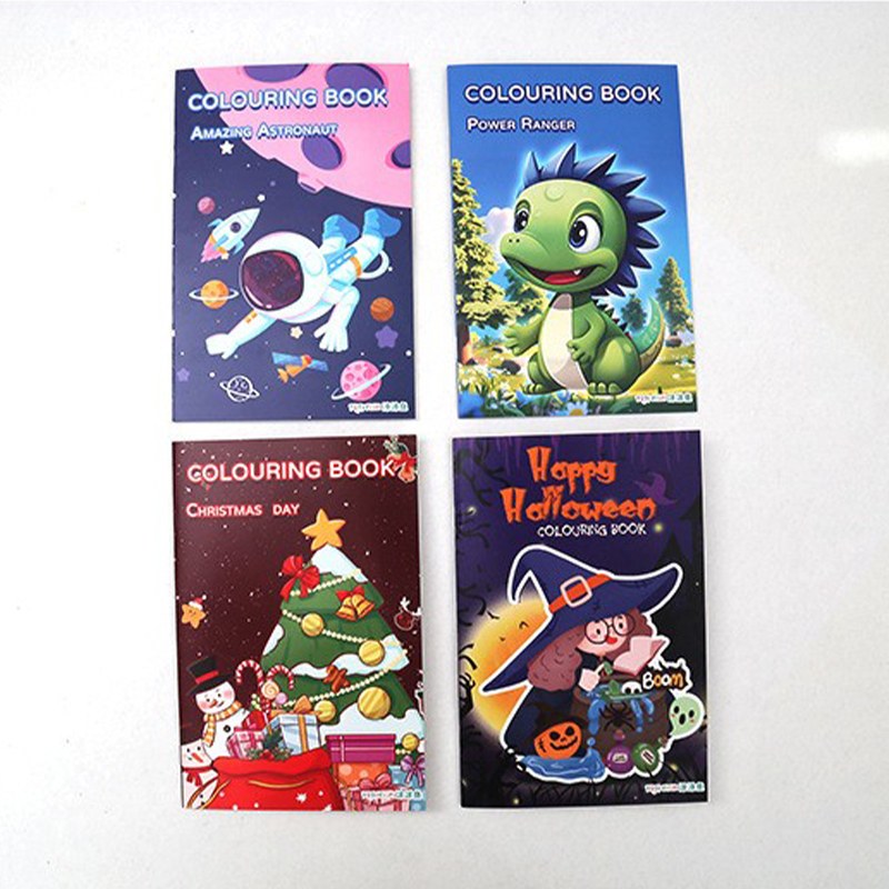 Libro da colorare per bambini con rilegatura con punti metallici